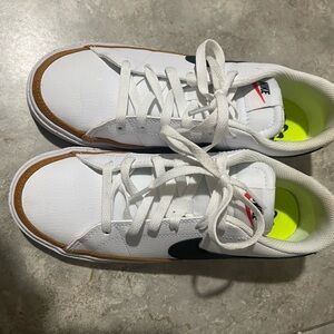 Nike White and Brown Sneakers